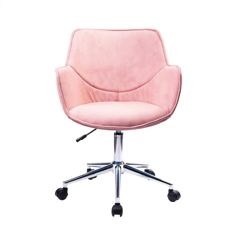 Chaise de bureau réglable Porthos Home Xen, microfibre, piètement chromé