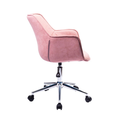 Chaise de bureau réglable Porthos Home Xen, microfibre, piètement chromé
