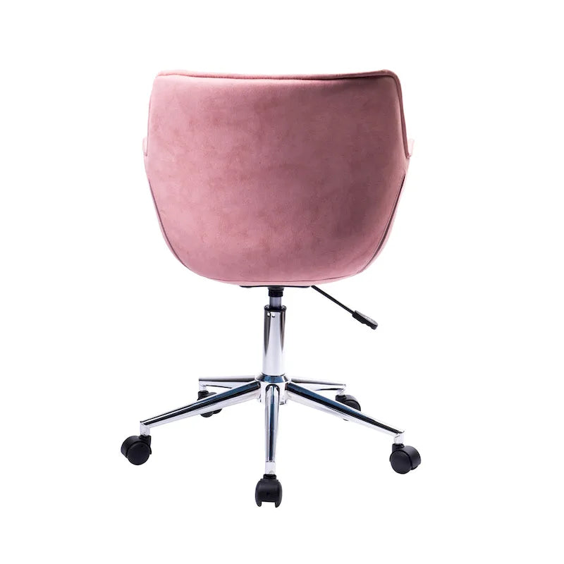 Chaise de bureau réglable Porthos Home Xen, microfibre, piètement chromé
