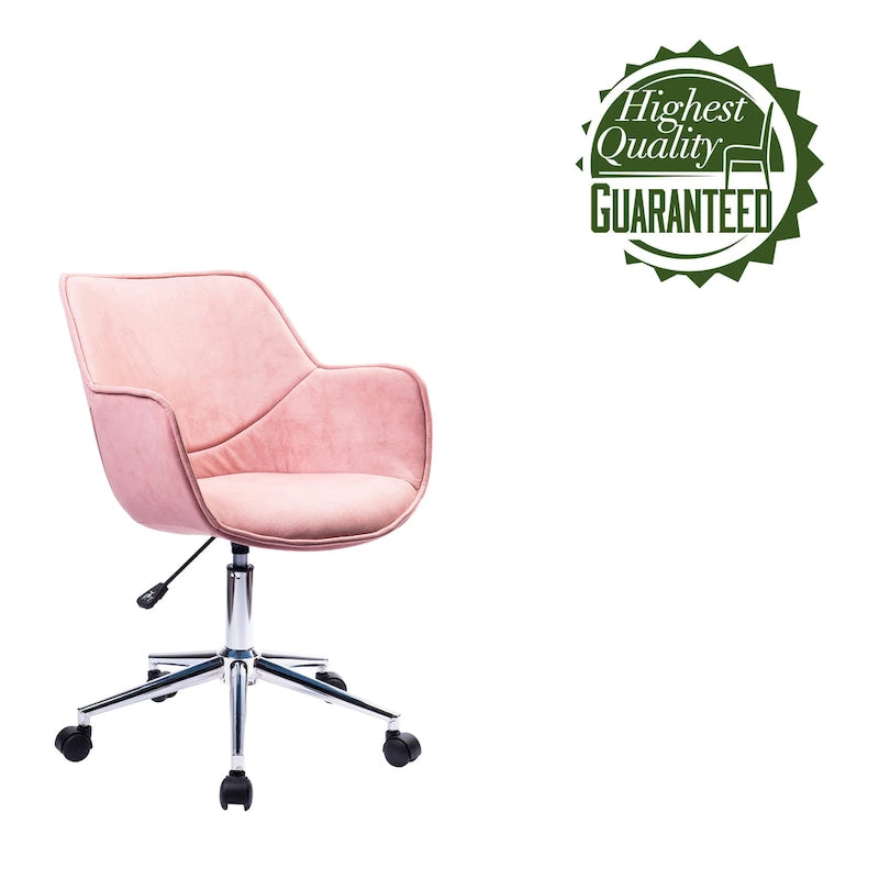 Chaise de bureau réglable Porthos Home Xen, microfibre, piètement chromé