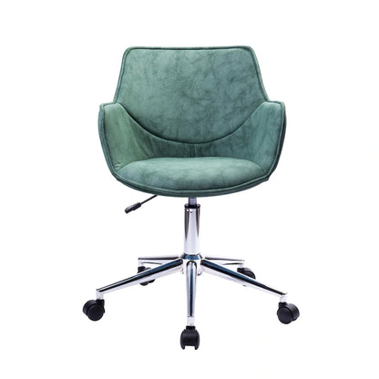 Chaise de bureau réglable Porthos Home Xen, microfibre, piètement chromé