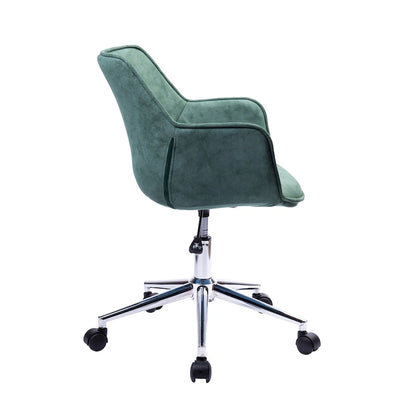 Chaise de bureau réglable Porthos Home Xen, microfibre, piètement chromé