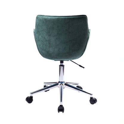 Chaise de bureau réglable Porthos Home Xen, microfibre, piètement chromé