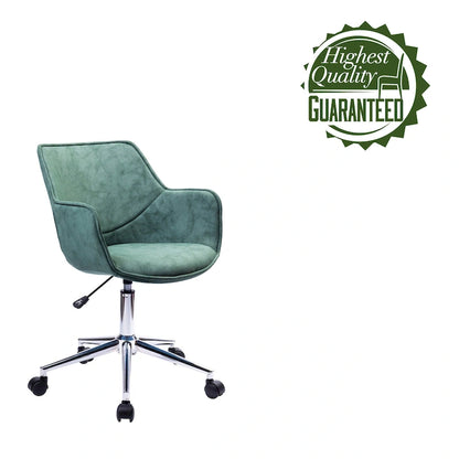 Chaise de bureau réglable Porthos Home Xen, microfibre, piètement chromé