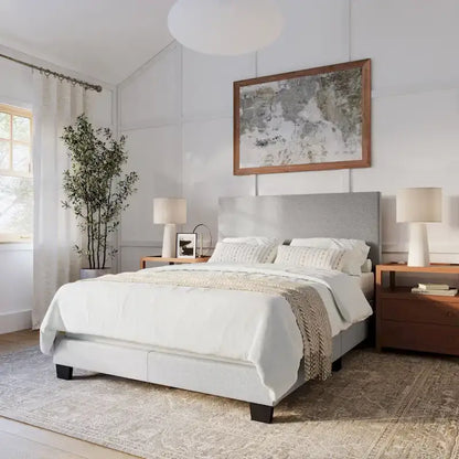Lit double/grand lit moderne Nova, sommier requis