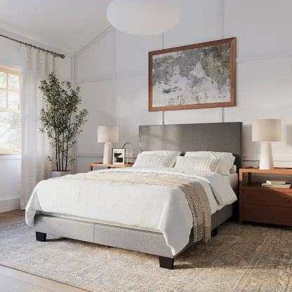 Lit double/grand lit moderne Nova, sommier requis