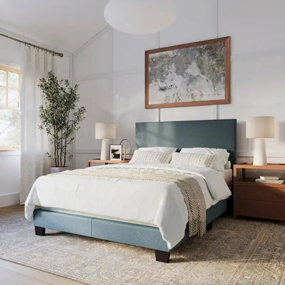 Lit double/grand lit moderne Nova, sommier requis