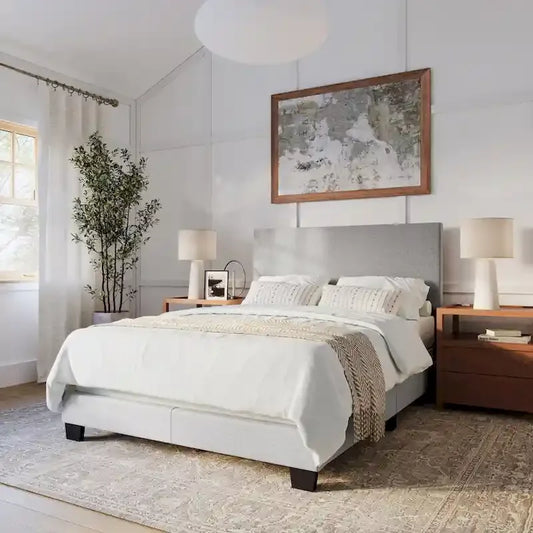 Lit double/grand lit moderne Nova, sommier requis