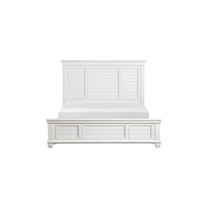Ensemble de chambre à coucher moderne blanc Leo 6 pièces