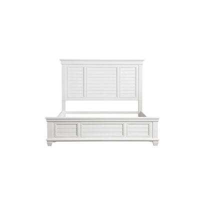 Ensemble de chambre à coucher moderne blanc Leo 6 pièces