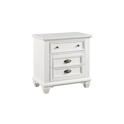 Ensemble de chambre à coucher moderne blanc Leo 6 pièces