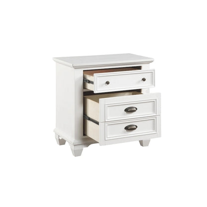 Ensemble de chambre à coucher moderne blanc Leo 6 pièces