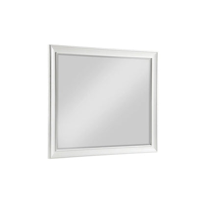 Ensemble de chambre à coucher moderne blanc Leo 6 pièces