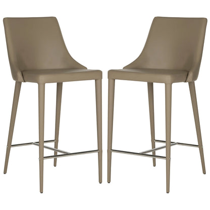 Tabouret de bar blanc SAFAVIEH Soledad 66 cm (lot de 2) - 58 x 48 x 95 cm - 58 x 48 x 94 cm (L x P x H)