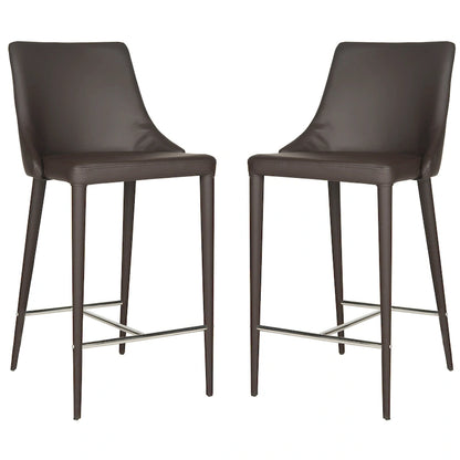 Tabouret de bar blanc SAFAVIEH Soledad 66 cm (lot de 2) - 58 x 48 x 95 cm - 58 x 48 x 94 cm (L x P x H)