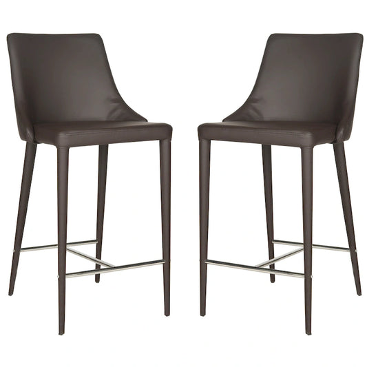 Tabouret de bar blanc SAFAVIEH Soledad 66 cm (lot de 2) - 58 x 48 x 95 cm - 58 x 48 x 94 cm (L x P x H)