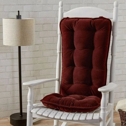 Ensemble de coussins géants réversibles en velours côtelé, couleur vin, 2 pièces