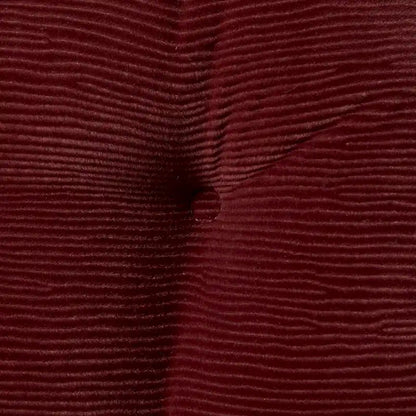 Ensemble de coussins géants réversibles en velours côtelé, couleur vin, 2 pièces