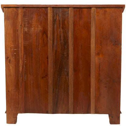 Armoire artisanale en bois brun