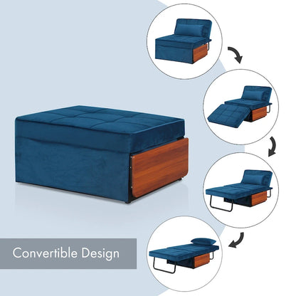 Pouf-futon convertible Hattie de Furniture of America