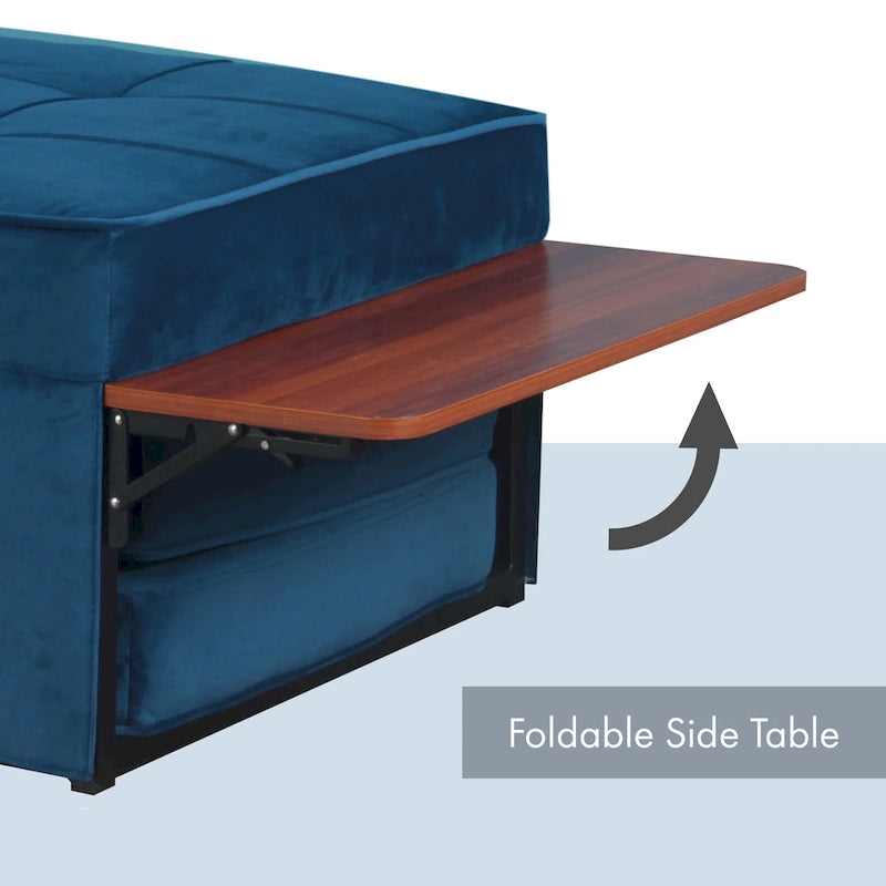 Pouf-futon convertible Hattie de Furniture of America