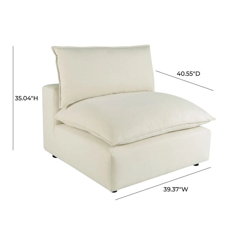Chaise modulaire Cali sans accoudoirs (unité)