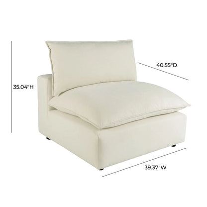 Chaise modulaire Cali sans accoudoirs (unité)