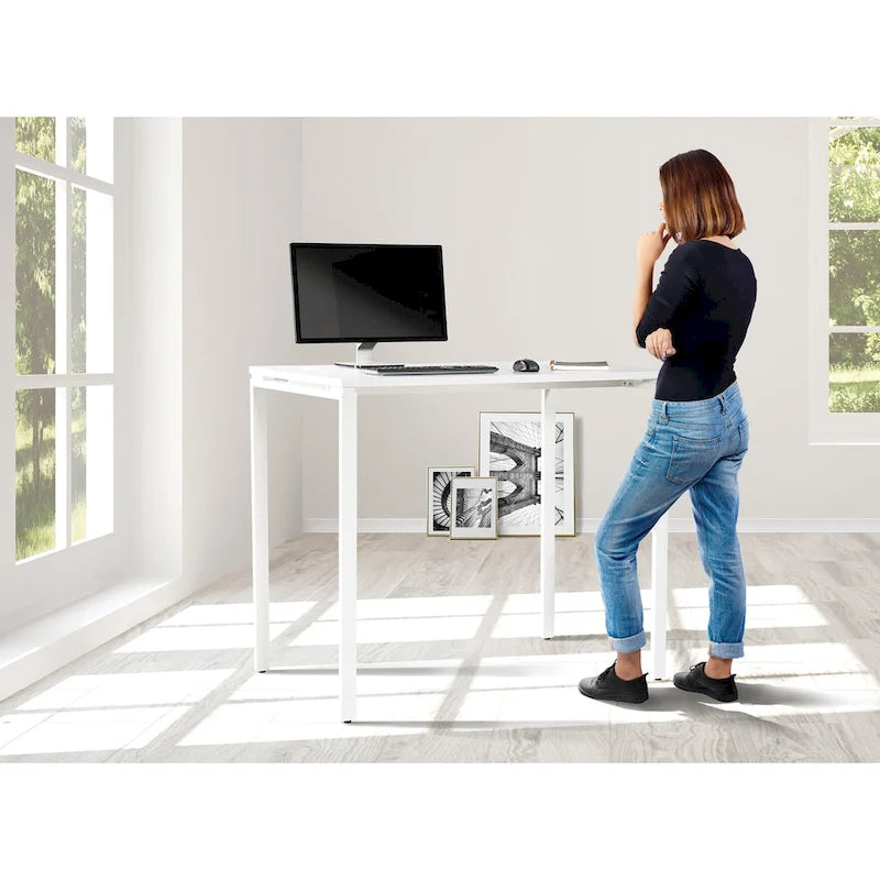 Bureau de 42 pouces de haut, noir ou blanc