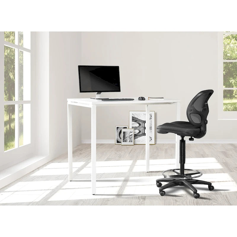 Bureau de 42 pouces de haut, noir ou blanc
