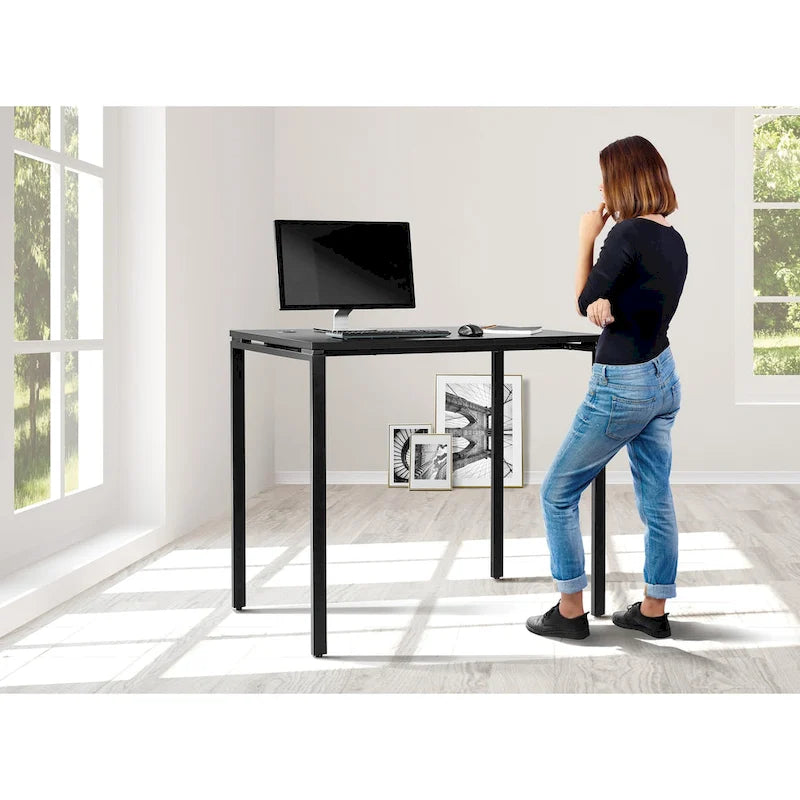 Bureau de 42 pouces de haut, noir ou blanc