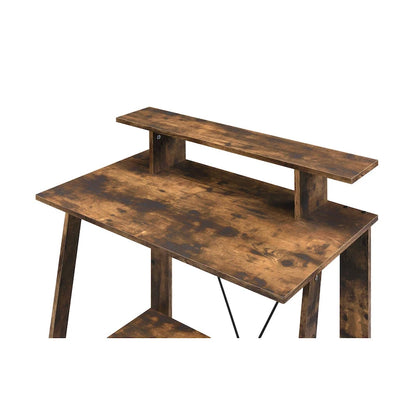 Bureau ACME Nypho en chêne vieilli et noir