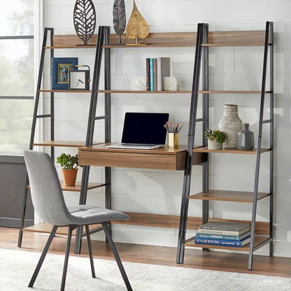 Simple Living Denton Ladder Desk and Bookshelf 3-Piece Set