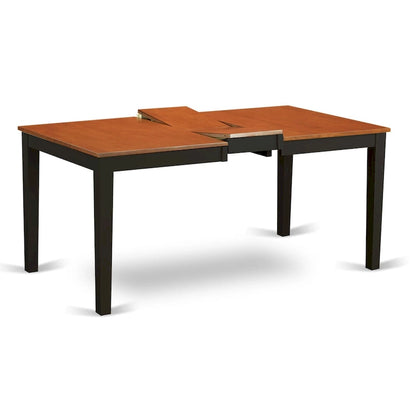 L'ensemble de table East West Furniture comprend une table à manger rectangulaire à rallonge papillon et des chaises de salle à manger (différents types d'assise disponibles).