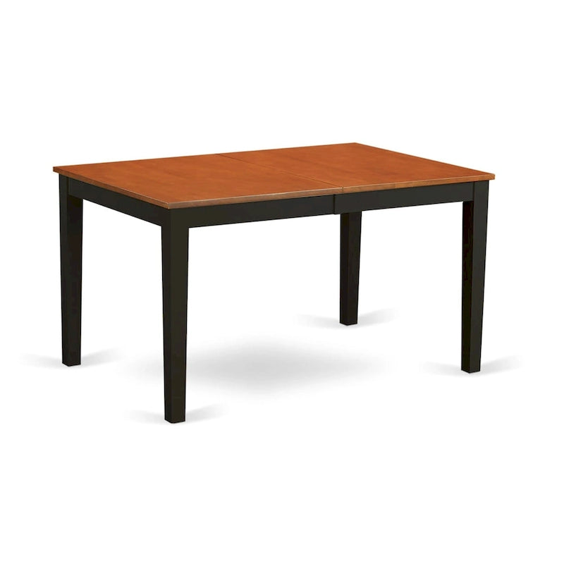 L'ensemble de table East West Furniture comprend une table à manger rectangulaire à rallonge papillon et des chaises de salle à manger (différents types d'assise disponibles).