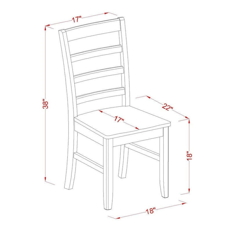 L'ensemble de table East West Furniture comprend une table à manger rectangulaire à rallonge papillon et des chaises de salle à manger (différents types d'assise disponibles).
