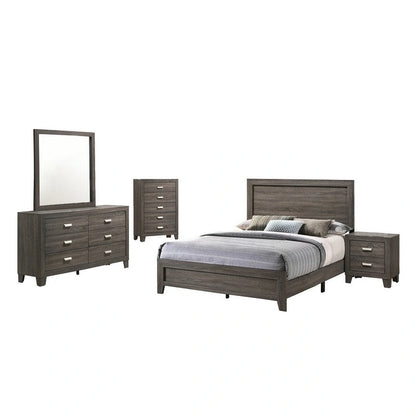 Meubles de qualité supérieure Anastasia, chambre à coucher 4 pièces avec commode supplémentaire