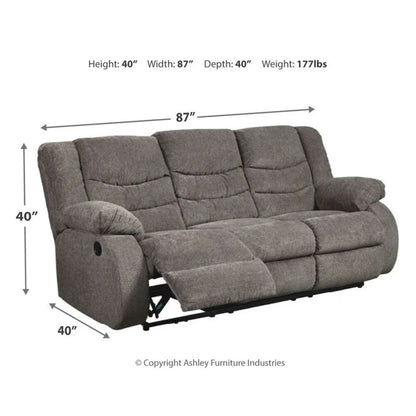 Canapé inclinable contemporain Tulen gris