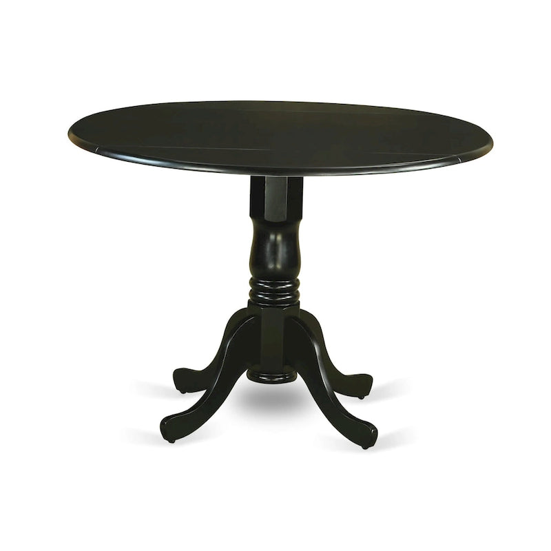Ensemble de salle à manger 5 pièces East West Furniture : une table ronde avec abattant et 4 chaises de salle à manger (options de finition).