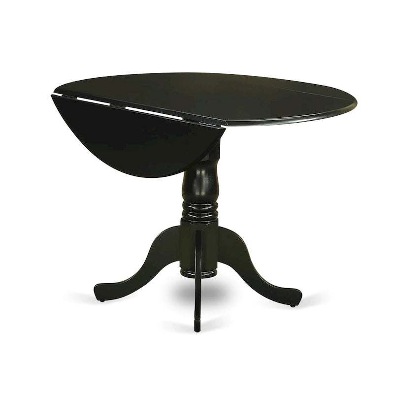 Ensemble de salle à manger 5 pièces East West Furniture : une table ronde avec abattant et 4 chaises de salle à manger (options de finition).