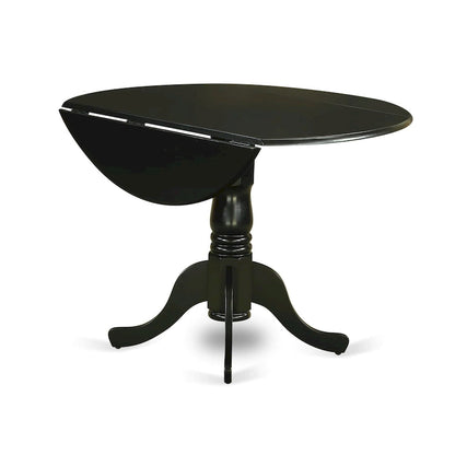 Ensemble de salle à manger 5 pièces East West Furniture : une table ronde avec abattant et 4 chaises de salle à manger (options de finition).