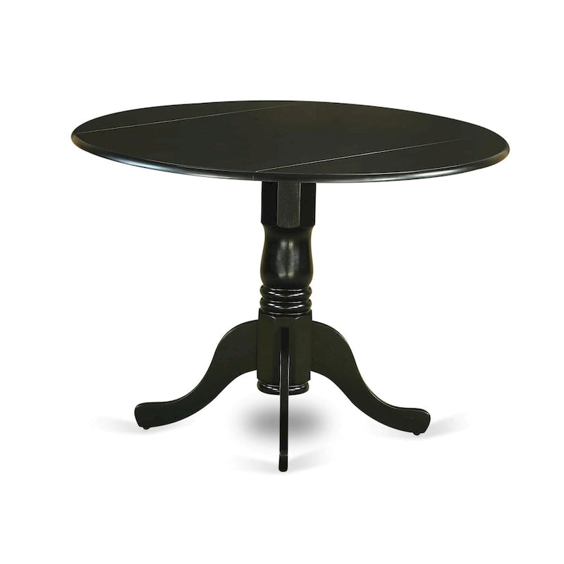 Ensemble de salle à manger 5 pièces East West Furniture : une table ronde avec abattant et 4 chaises de salle à manger (options de finition).