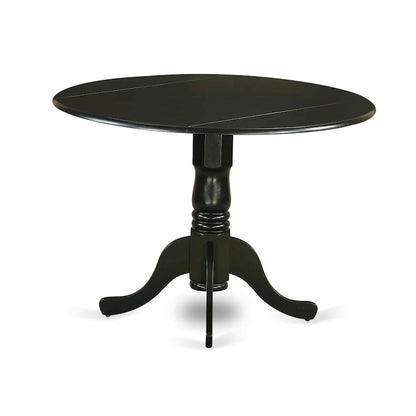 Ensemble de salle à manger 5 pièces East West Furniture : une table ronde avec abattant et 4 chaises de salle à manger (options de finition).