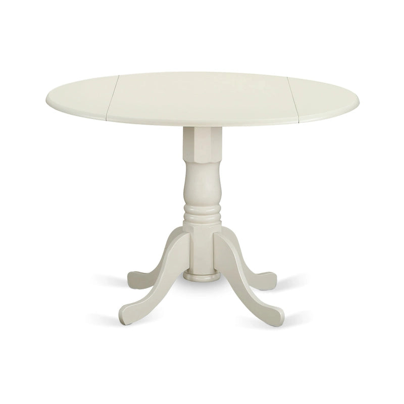 Ensemble de salle à manger 5 pièces East West Furniture : une table ronde avec abattant et 4 chaises de salle à manger (options de finition).