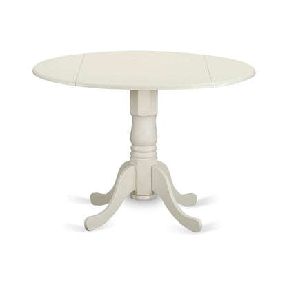 Ensemble de salle à manger 5 pièces East West Furniture : une table ronde avec abattant et 4 chaises de salle à manger (options de finition).
