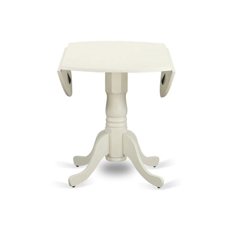 Ensemble de salle à manger 5 pièces East West Furniture : une table ronde avec abattant et 4 chaises de salle à manger (options de finition).
