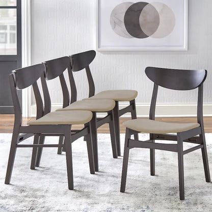 Chaises de salle à manger en bois massif Simple Living Parlin (lot de 4)