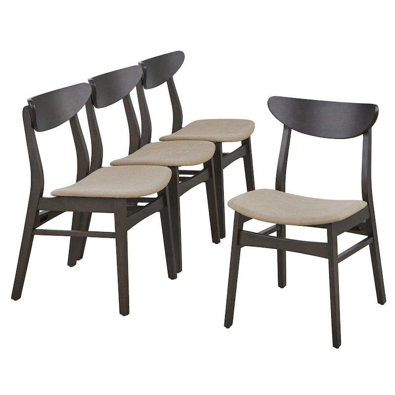Chaises de salle à manger en bois massif Simple Living Parlin (lot de 4)