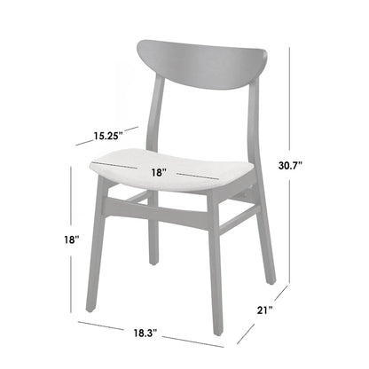 Chaises de salle à manger en bois massif Simple Living Parlin (lot de 4)