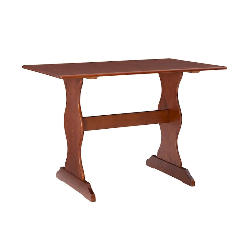 Table de salle à manger familiale Linon Riki marron foncé
