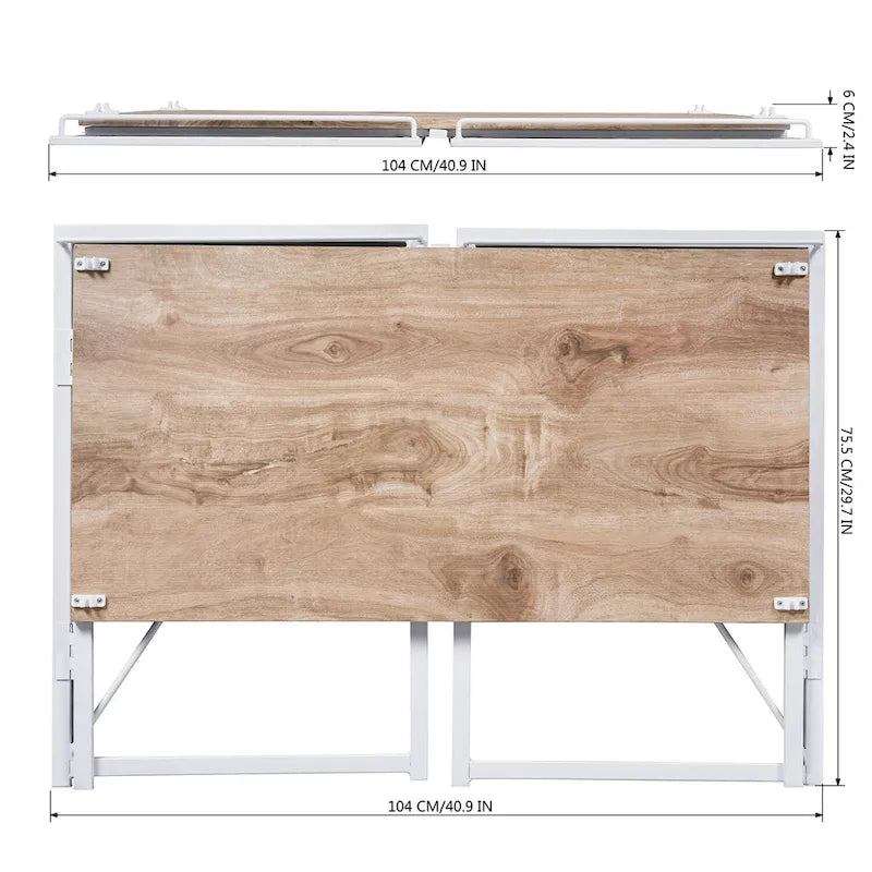 Bureau d'étude pliable HomyLin 39, simple et facile à monter.